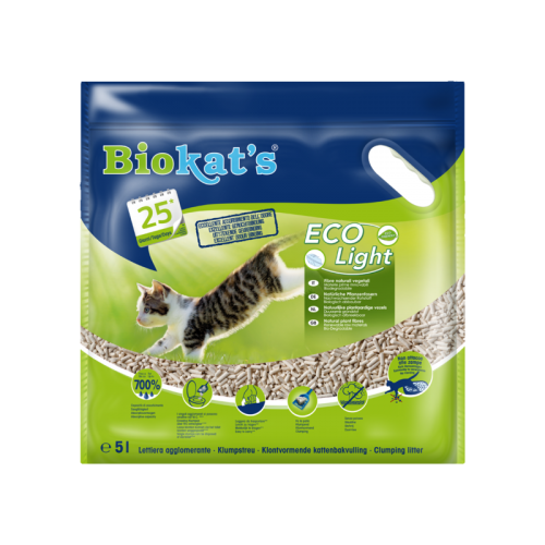 Natūralus kraikas katėms Biokat’s Eco Light 8l