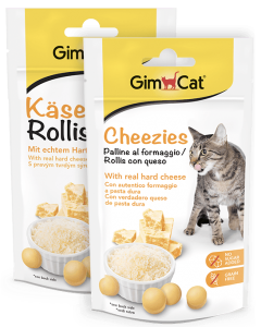 Skanėstai katėms su sūriu GimCat Cheezies, 50g