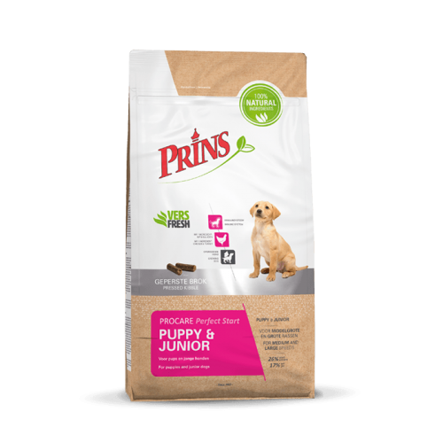 Sausas pašaras šuniukams ir jauniems šunims „Prins ProCare Puppy Junior Perfect Start”, 20kg