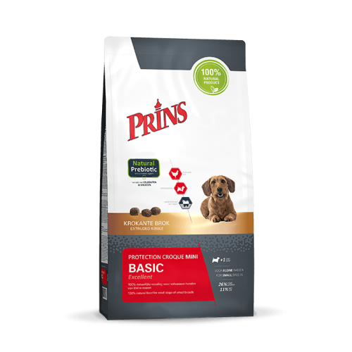 Sausas maistas mažų veislių šunims „Prins Protection Croque Mini BASIC Excellent”, 10kg
