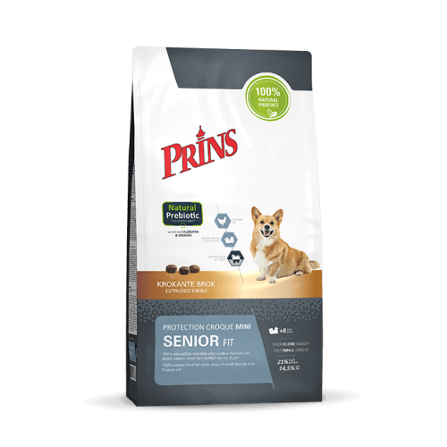 Sausas maistas mažų veislių vyresnio amžiaus šunims „Prins Protection Croque Mini SENIOR Fit”, 10kg