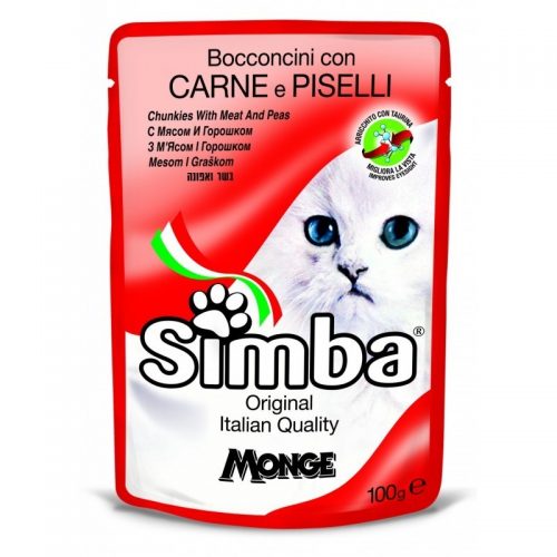 Konservai katėms Simba (meat&peas), 100 g