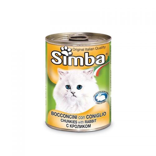 Konservai katėms Simba rabbit, 415 g