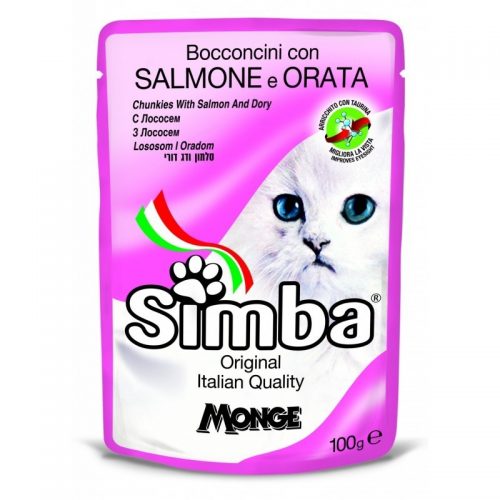 Konservai katėms Simba (salmon&dory), 100 g