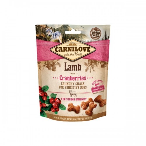 Carni Love Dog Lamb with Cranberries skanėstai šunims su ėriena 200g