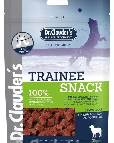 DR. CLAUDER’S Trainee Snack Lamb skanėstai šunims su ėriena 80g