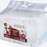 Sauskelnės patelėms "Barry King", M dydžio 32-48 cm, 12 vnt.