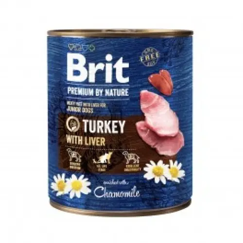Brit Premium by Nature konservai šunims su kalakutiena 400g
