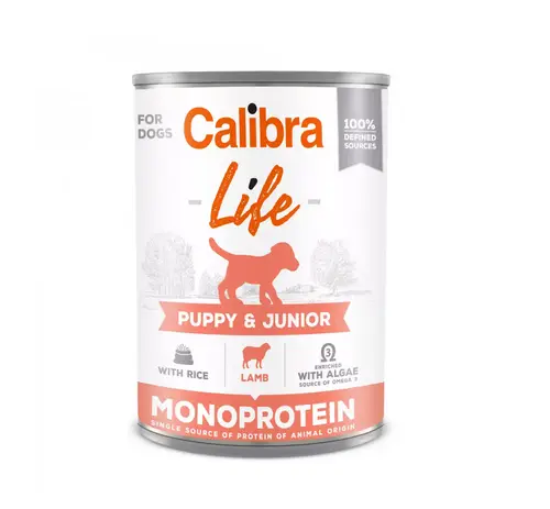 Konservai šuniukams „Calibra Dog Life Puppy&Junior Lamb&rice”, 400g