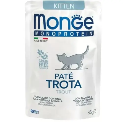 Konservai Katėms „Monge Pate Trota Trout”, 85g