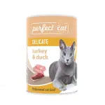 Konservai katėms "Perfect Cat Delicate Turkey & Duck", 400g