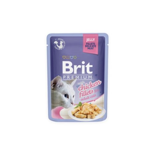 Konservai Katėms „Brit Premium Cat Delicate Chicken Fillets”, 85g