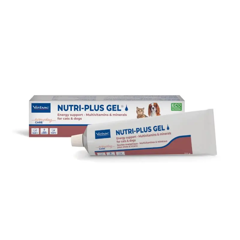 VIRBAC Nutri Plus gel - pasta, pašaro papildas šunims ir katėms, 120g
