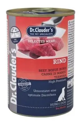 DR. CLAUDER’S drėgnas maistas šunims su jautiena ir prebiotikais, 400g